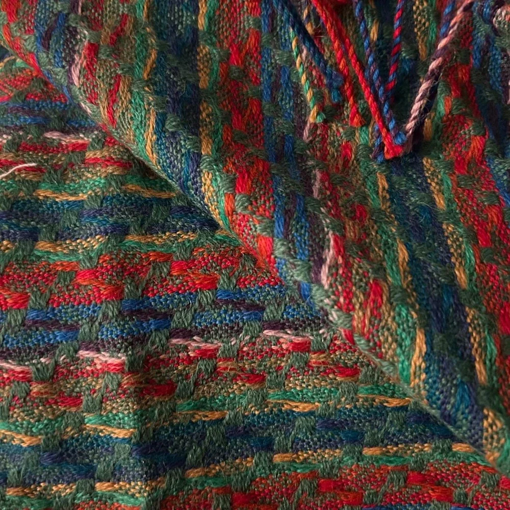 Peruvian Soul Handwoven Baby Alpaca‎ Scarf Lightweight Artisan Spring Summer